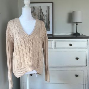 EXPRESS Blush Cable Knit